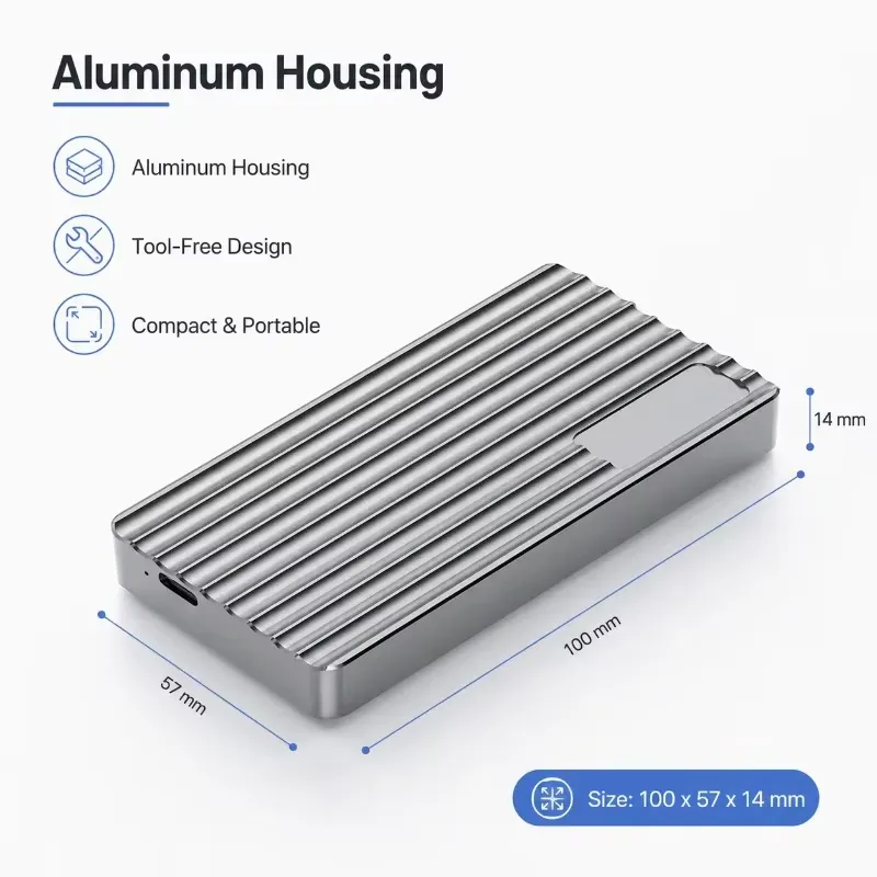 AP01 für Aluminium M.2 NVMe SS – Usb4 40Gbps External Ssd 8Tb Bewertung und Preis